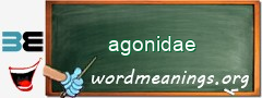 WordMeaning blackboard for agonidae